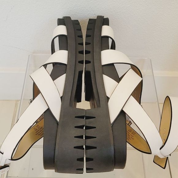 Sam Edelman Eleanora White Ankle Strap Sandal Size 8.5 - Picture 4 of 7